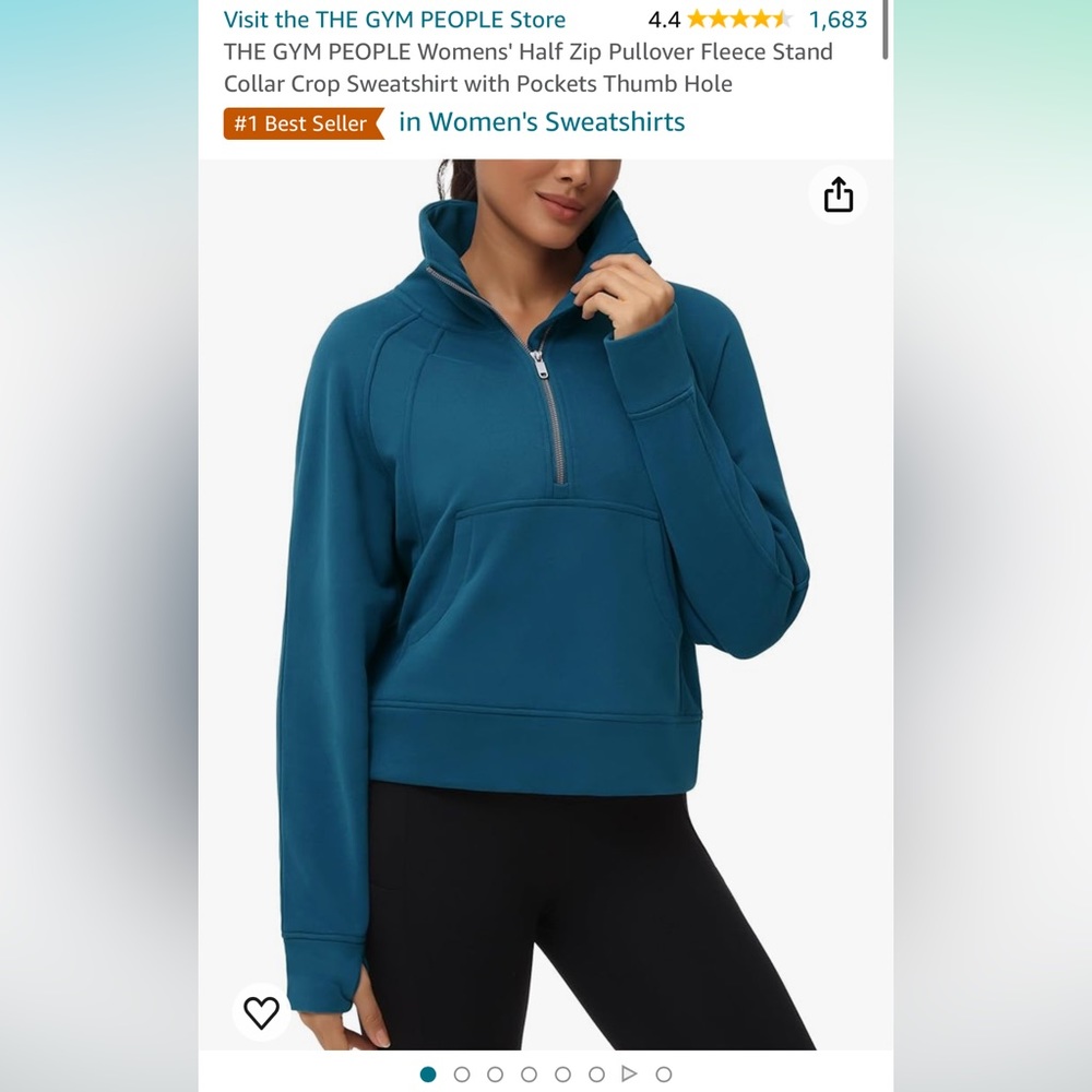 THE GYM PEOPLE Half Zip Pullover